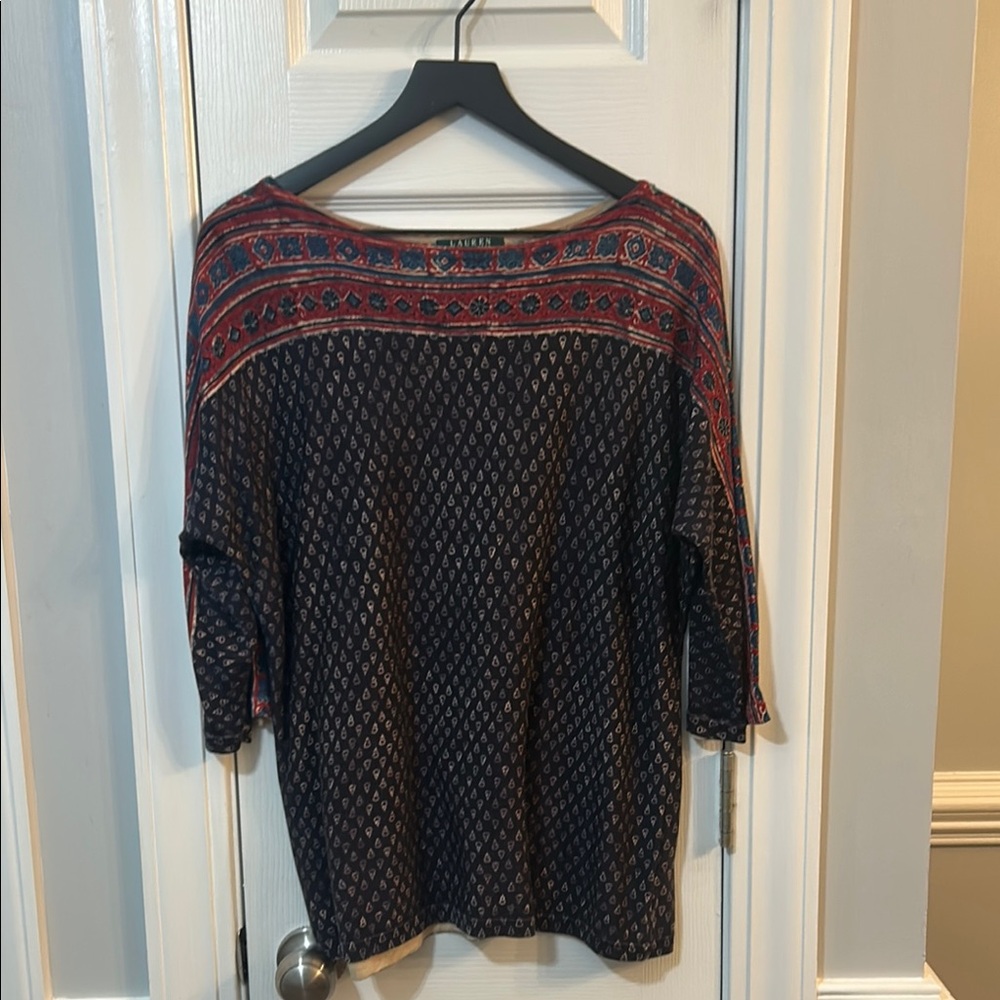 Lauren by Ralph Lauren 3/4 sleeve Top